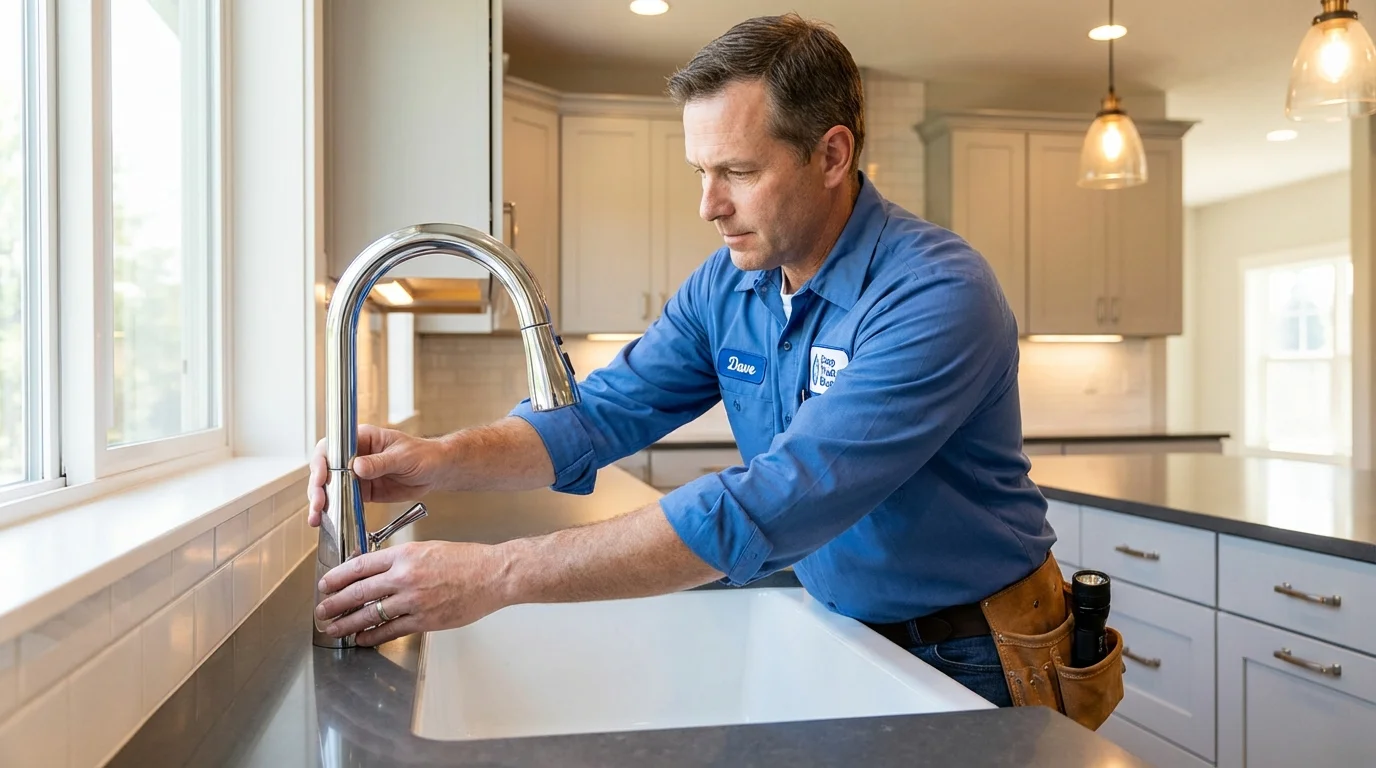 Kitchen faucet installation by Johns Plumbing LLC in Toa Alta