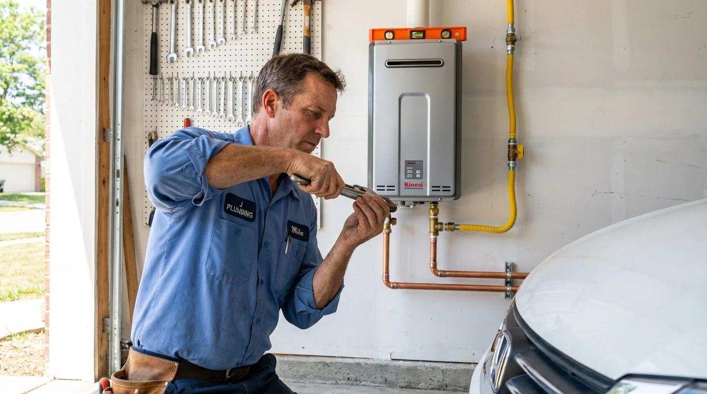 Tankless water heater installation by a Johns Plumbing LLC plumber in Toa Alta